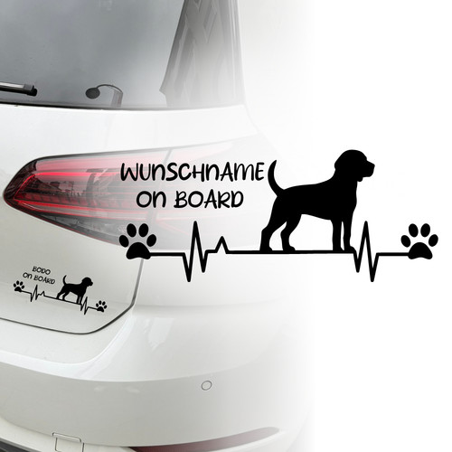 Auto aufkleber beagle hund - aufkleber, |