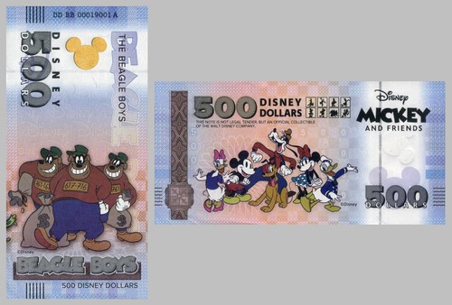 Souvenirschein mickey and - mickey,