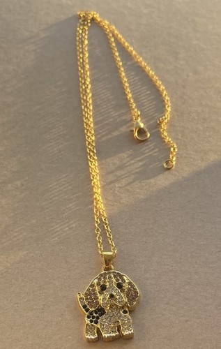 Halskette goldene beagle - halskette,