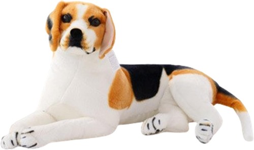 Hund stofftier beagle stehend - stofftier,