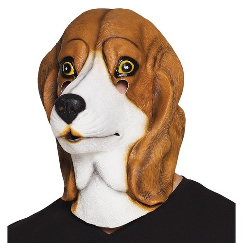 Hundemaske aus latex beagle - hundemaske,