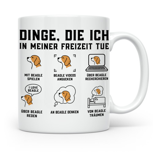 Beagle tasse spruch dinge - tasse,