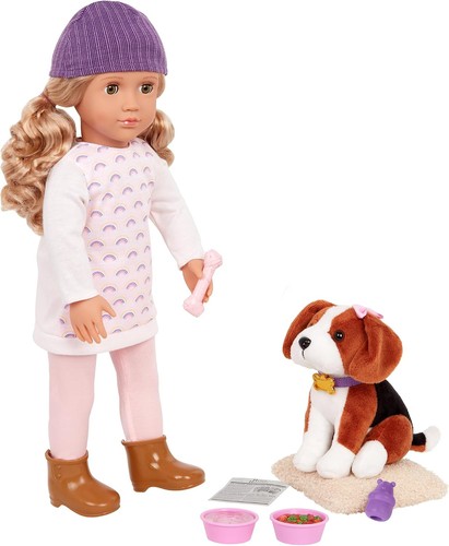 Puppe mit hund - puppe, generation