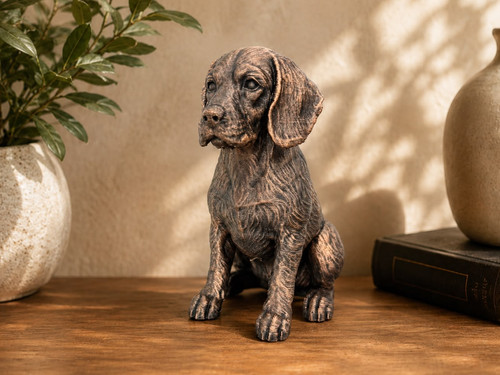 Beagle hundestatuette sitzend - beagle,