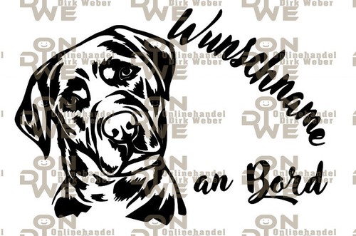 Aufkleber labrador - aufkleber, "labrador