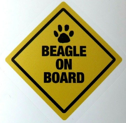 Beagle board aufkleber - on,