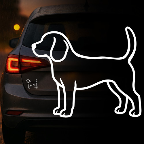 Auto aufkleber beagle hund - beagle,