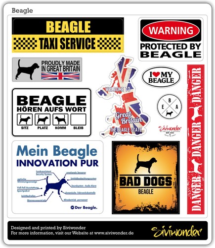 Auto aufkleber sticker beagle - aufkleber,