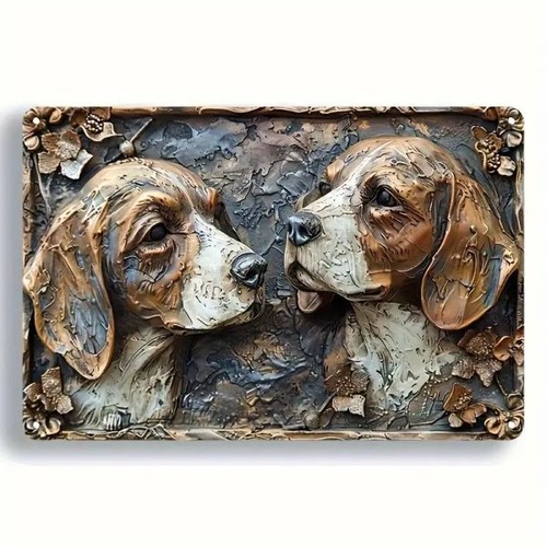 Blechschild beagle hund - blechschild,