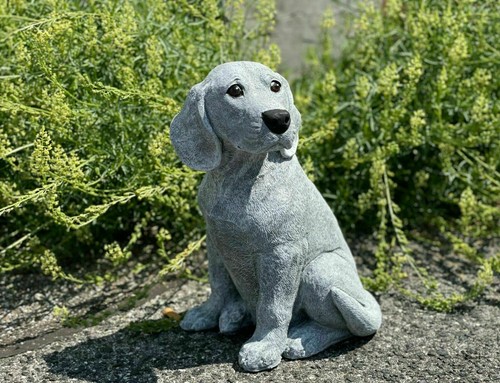 Frostfeste steinfigur beagle - steinfigur,