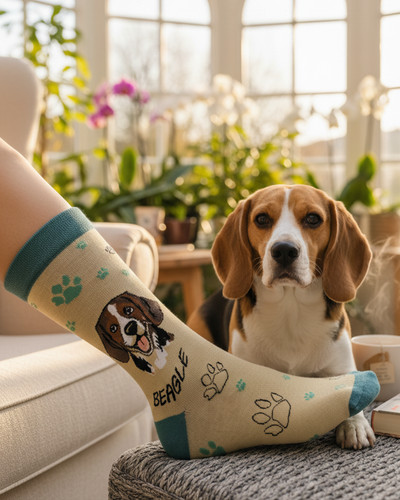 Beagle socks hunting - socks,