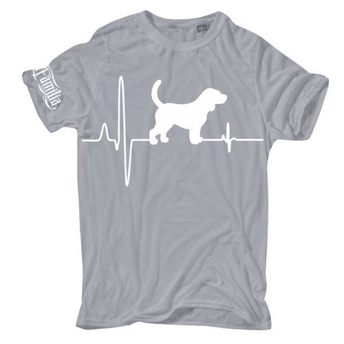 Shirt beagle herzschlag - t-shirt,