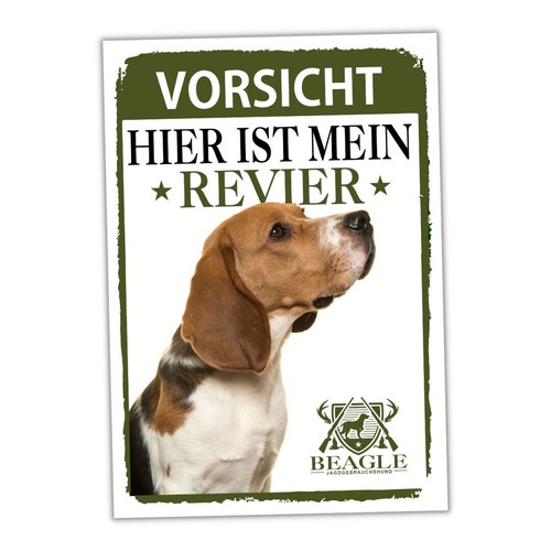 Beagle schild revier jagd - beagle,